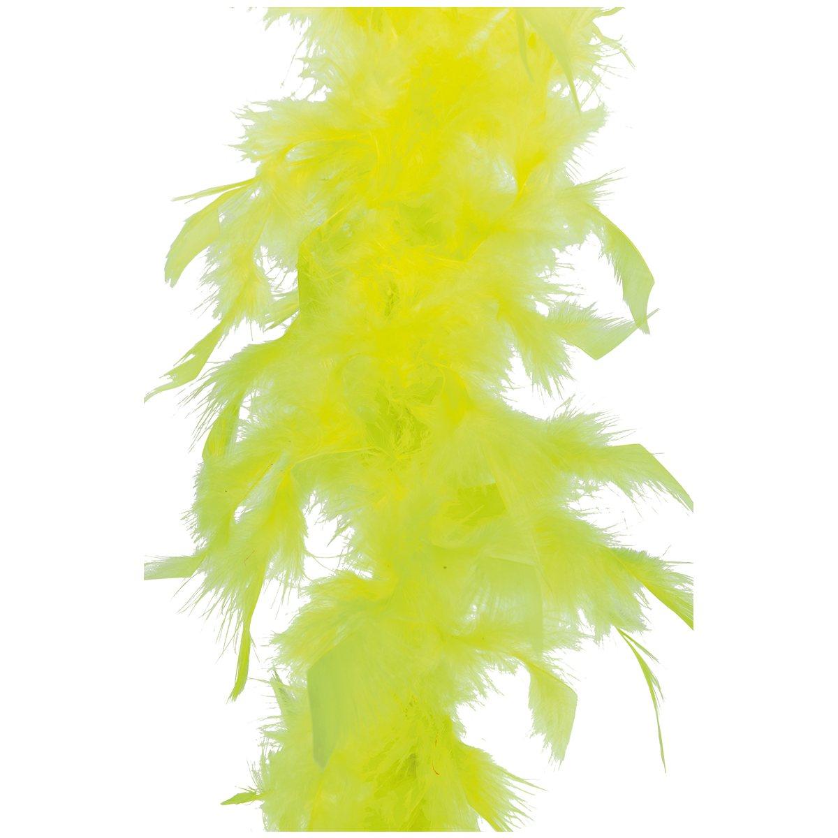 Boa di piume giallo fluo 40 gr