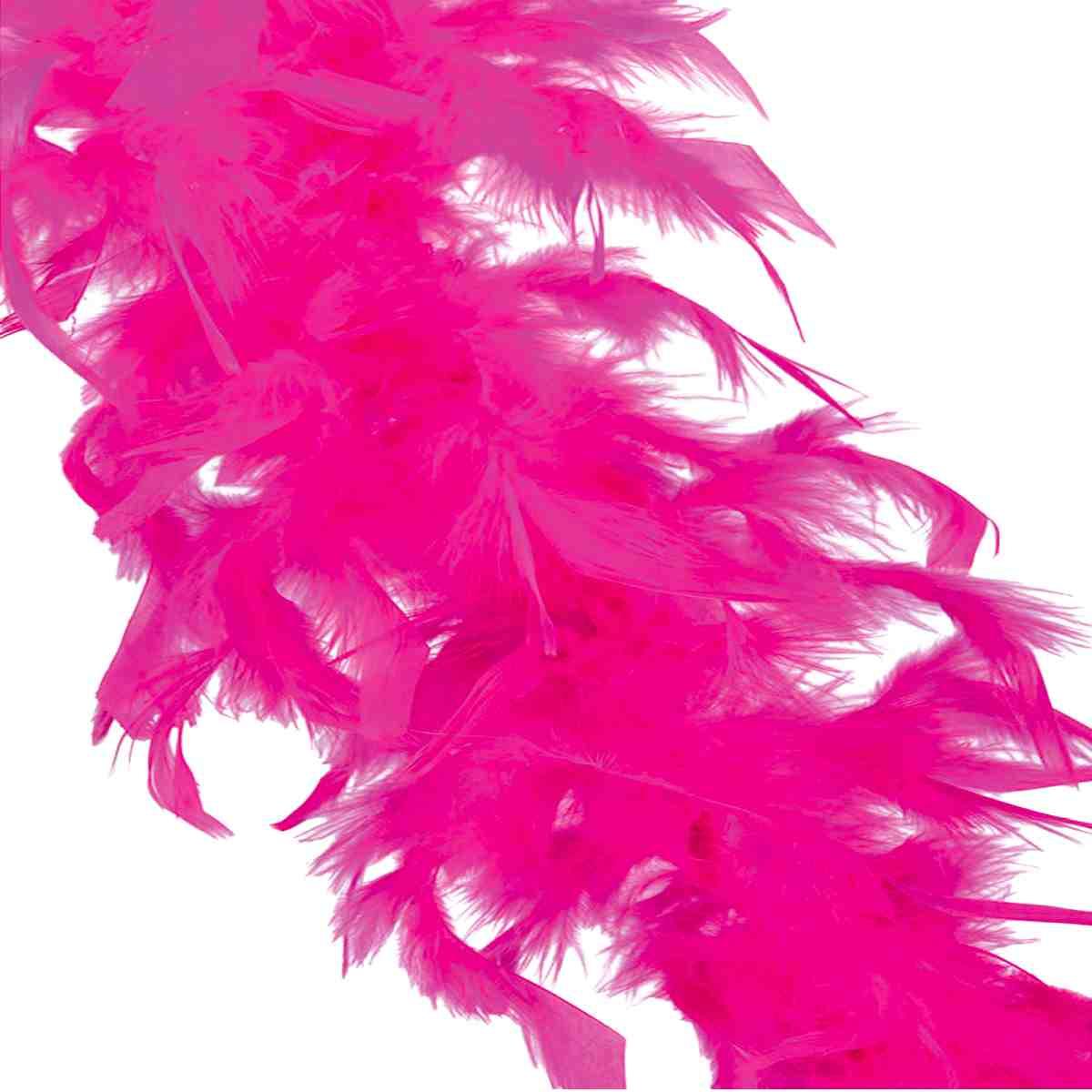 Boa di piume fucsia fluo 40 gr