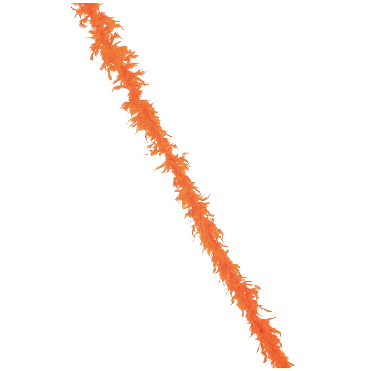 Boa di piume arancione chiaro 40 gr