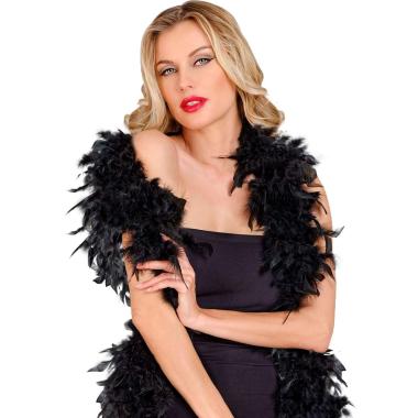 Boa di piume lusso nero 40 gr