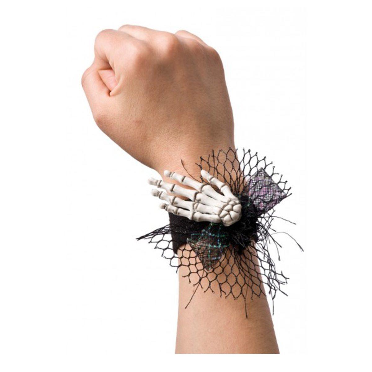 Bracciale mano scheletro scatto modello a