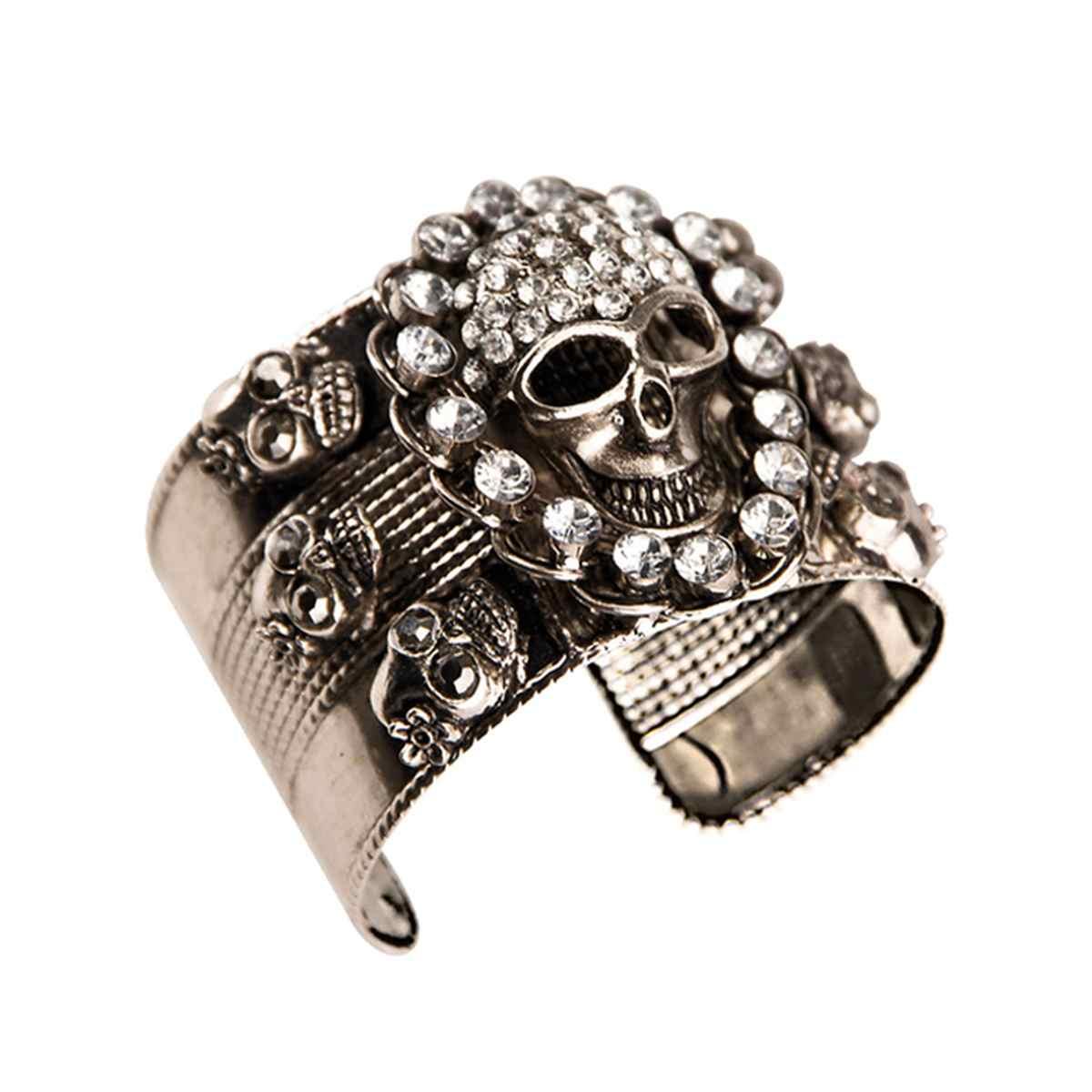 Bracciale metallo teschio