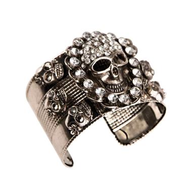 Bracciale metallo teschio
