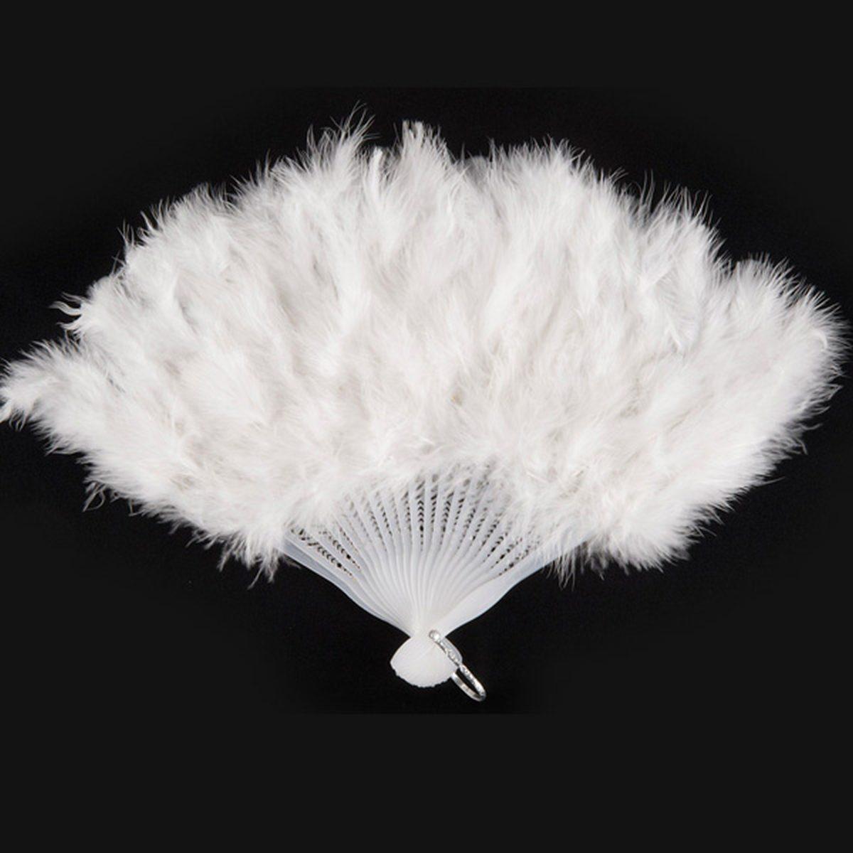 Ventaglio marabout bianco