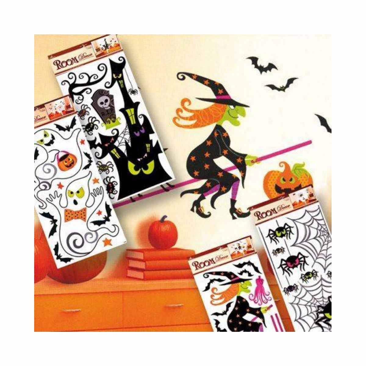 Decorazione halloween adesiva 4 modelli