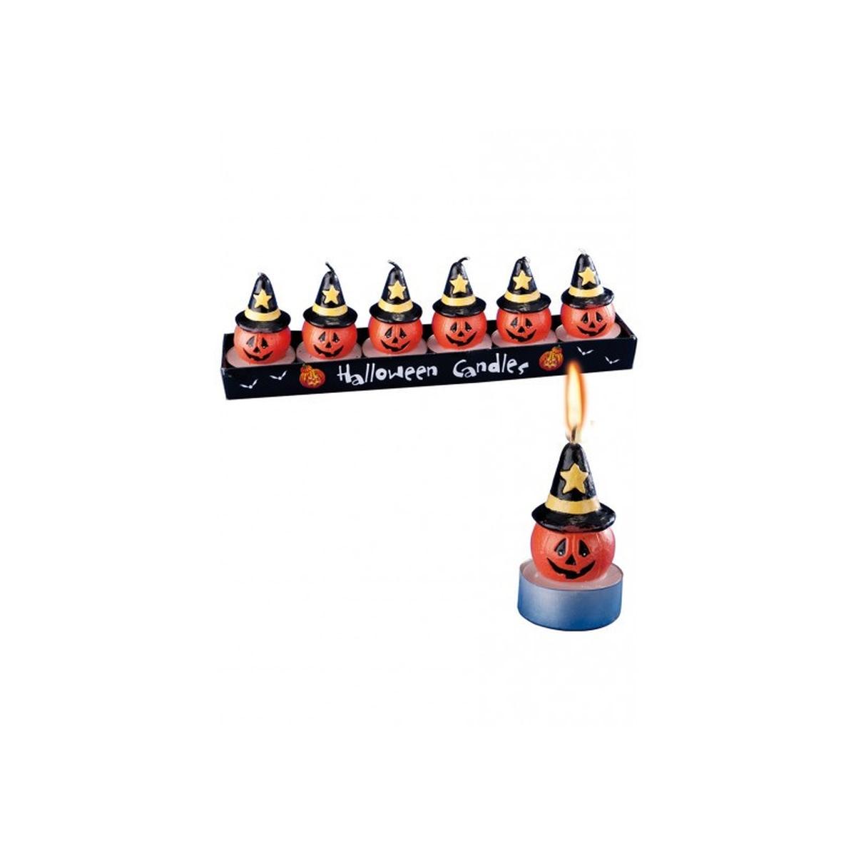 Candela halloween zucca 5 pz