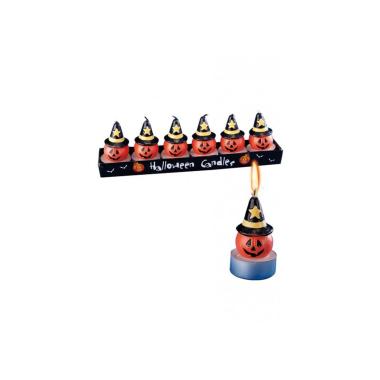 Candela halloween zucca 5 pz