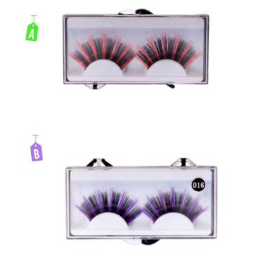 Trucco ciglia lunghe nere 2 colori