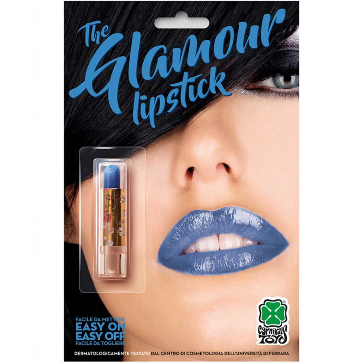 Trucco rossetto blu