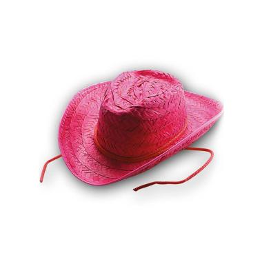 Cappello cowboy paglia rosa