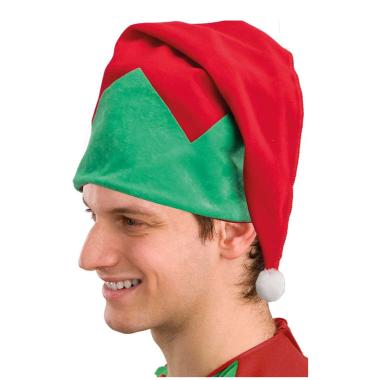 Cappello elfo rosso verde