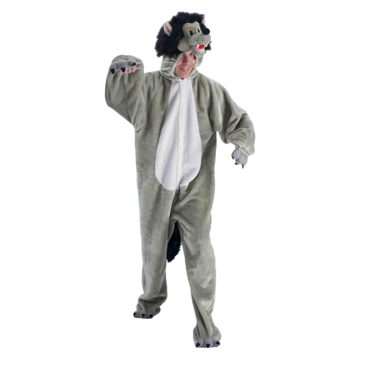 Costume lupo grigio xxl modello l