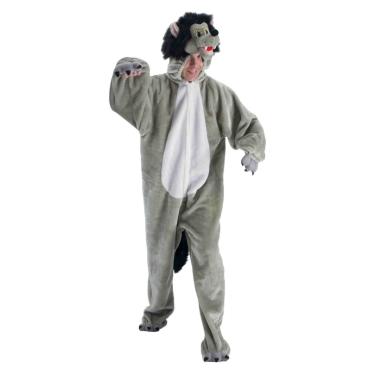 Costume lupo grigio xxl modello l
