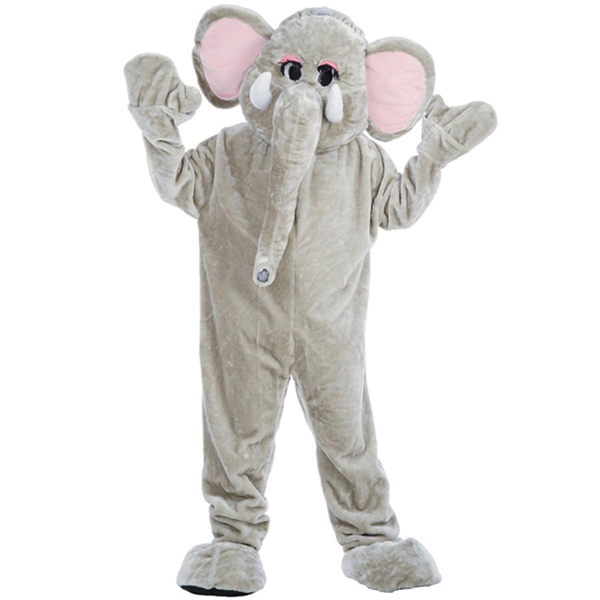 Costume mascotte elefante grigio xxl modello l