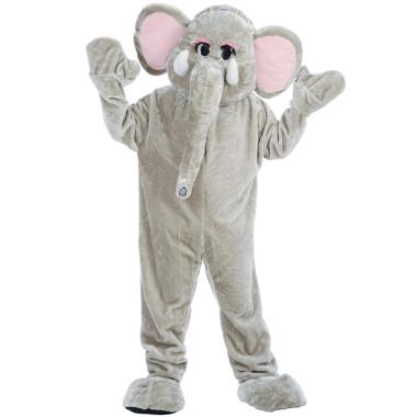 Costume mascotte elefante grigio xxl modello l
