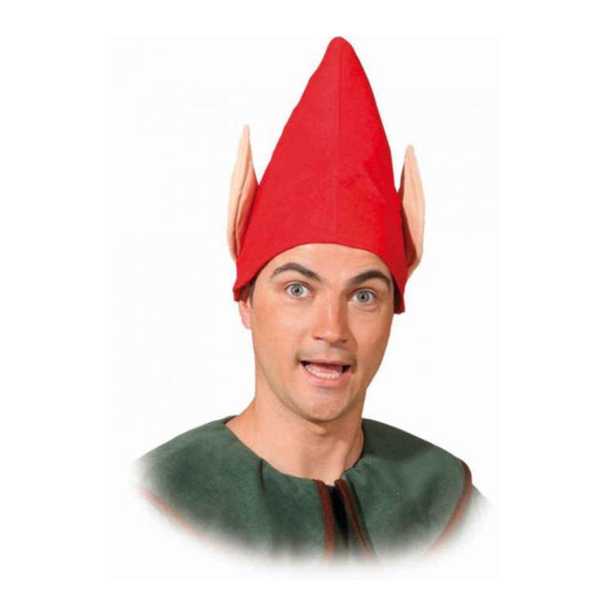 Cappello elfo rosso maxi orecchie