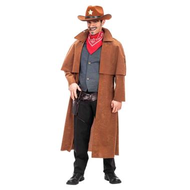 Cappotto cowboy marrone