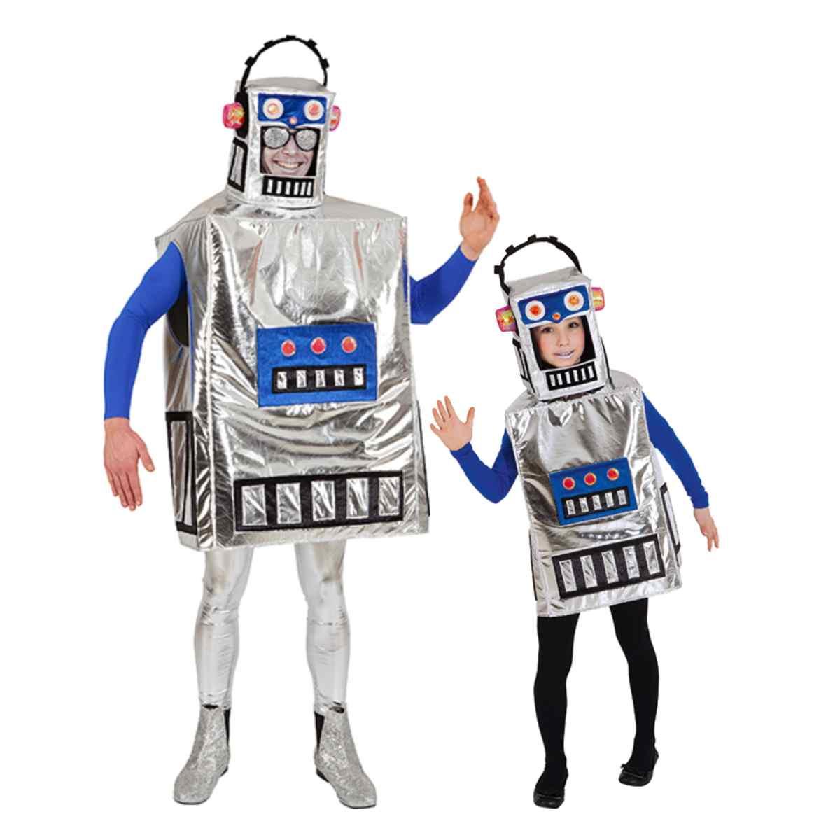 Cappello robot argento laminato