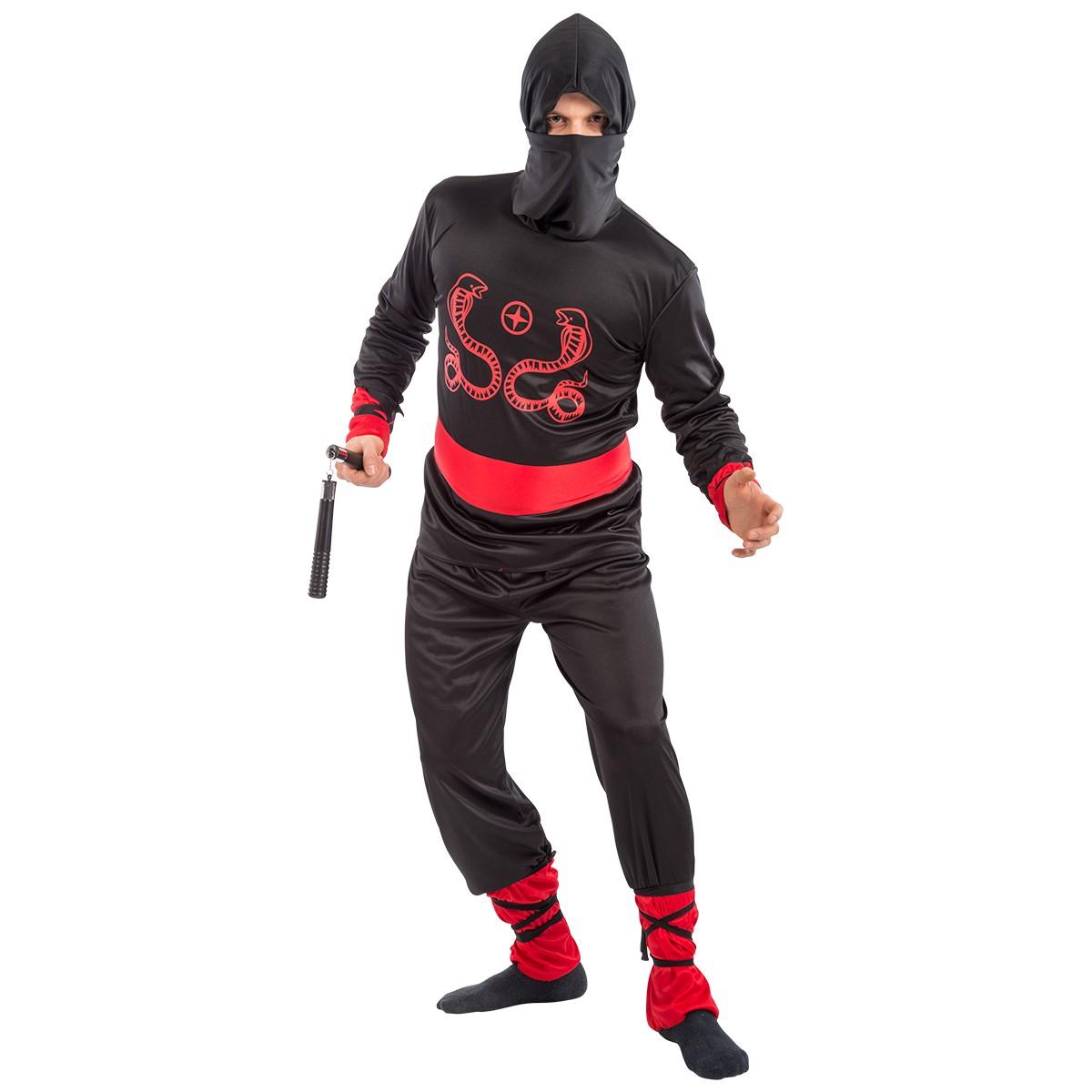 Costume ninja nero modello m