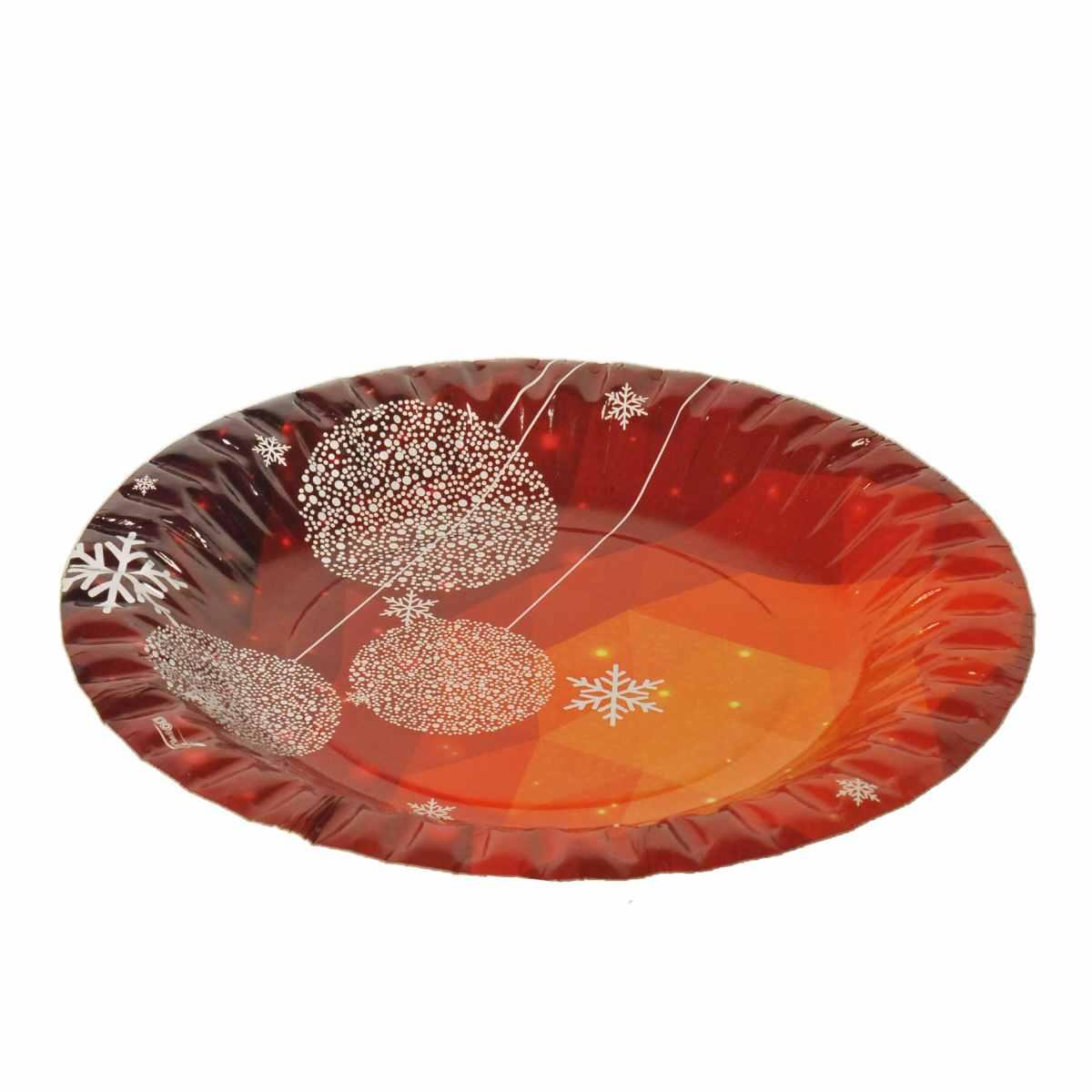 Piatti carta natalizio december z10 Ø 18 cm