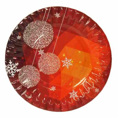 Piatti carta natalizio december z10 Ø 18 cm
