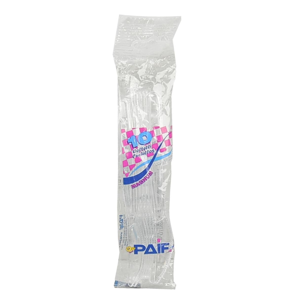Posate party coltello pvc traspar paif 10 pz
