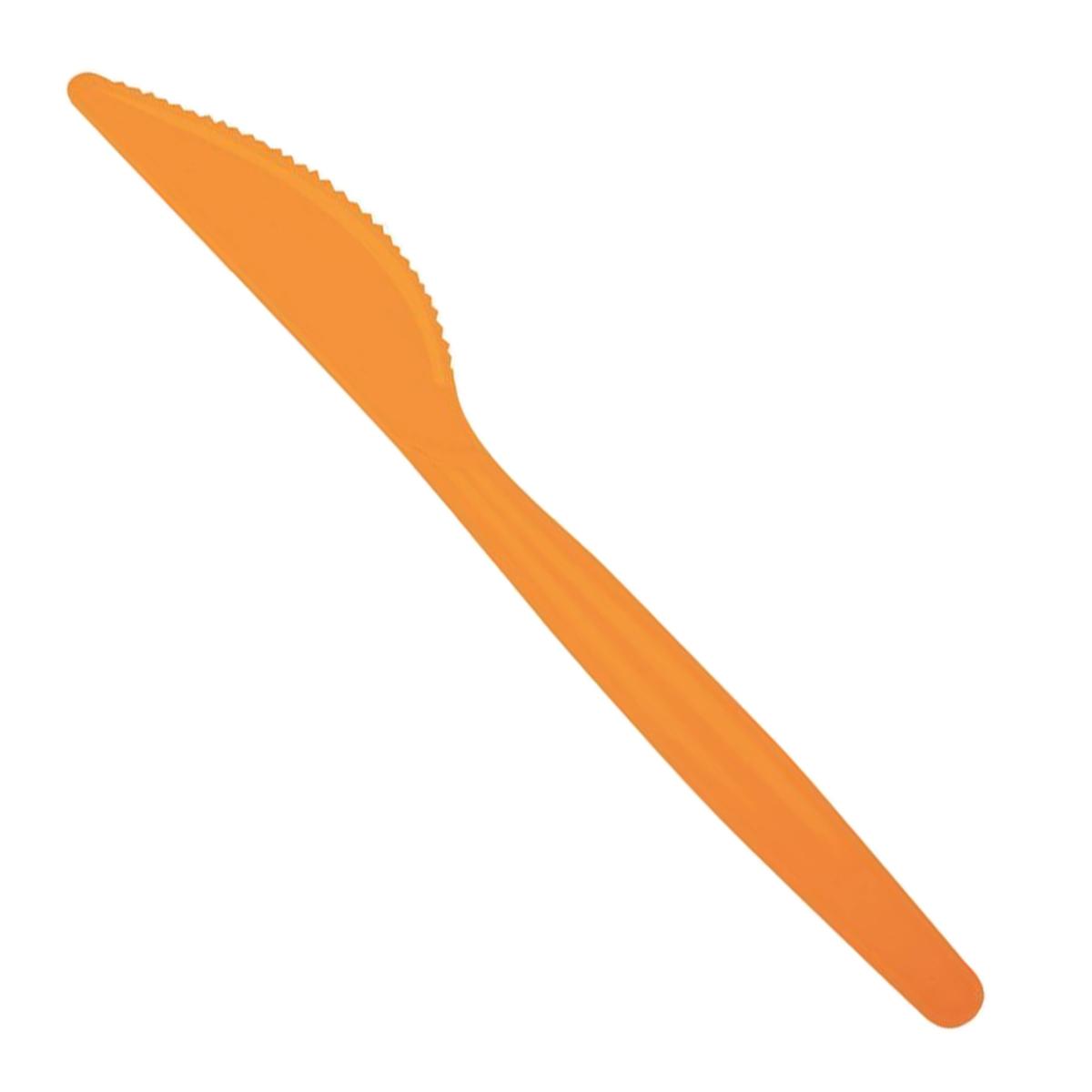 Posate party coltello pvc arancio paif 20 pz