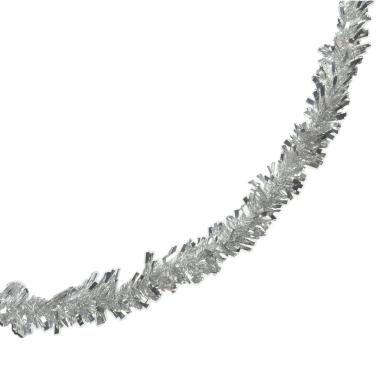 Frangia natalizia argento carioca 2 mt ø 7,5 cm