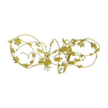 Frangia natalizia nevicata oro prism 5 mt