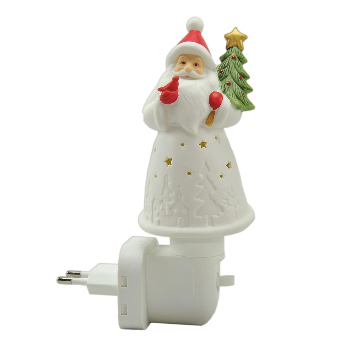 Luce notturna baby ceramica babbo nataleale 16 cm