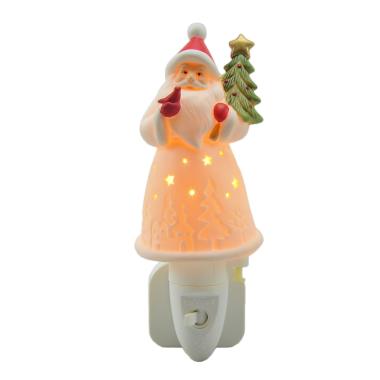 Luce notturna baby ceramica babbo nataleale 16 cm