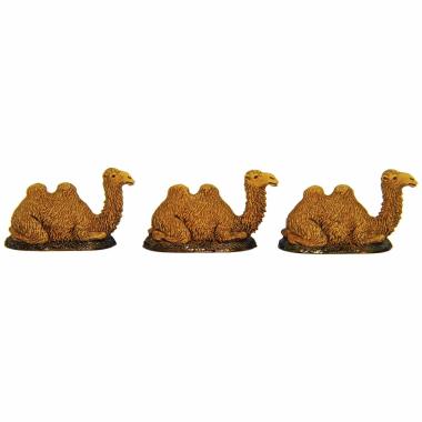 Statua presepe 3.5 cm cammelli sdraiati statue da