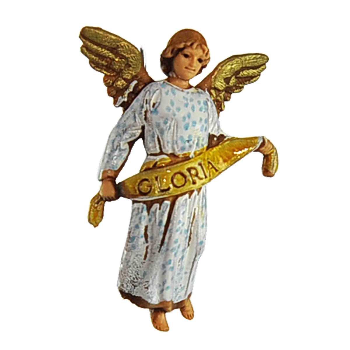 Statua presepe 6.5 cm gloria bue asinello