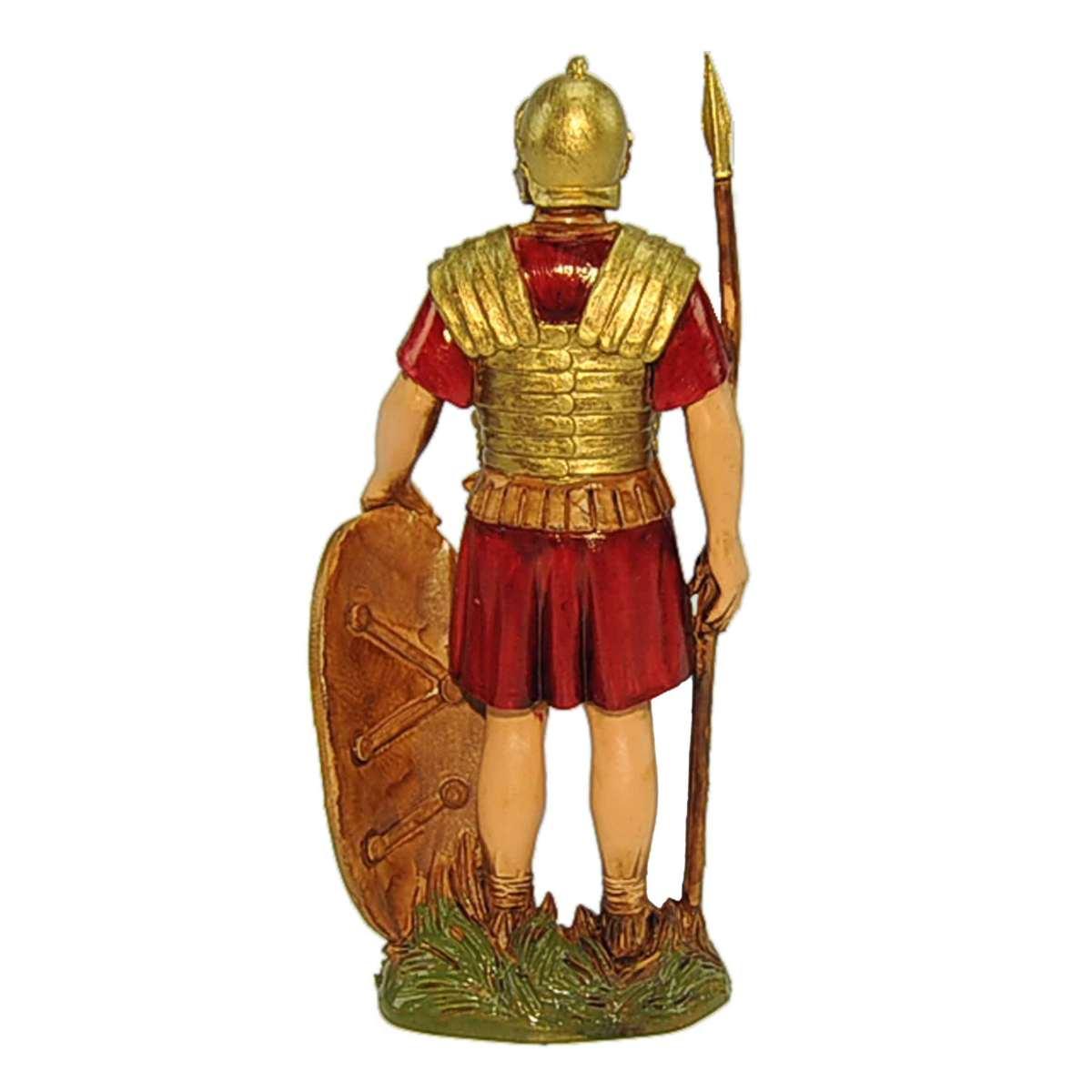 Statua presepe 12 cm soldato romano picca scudo