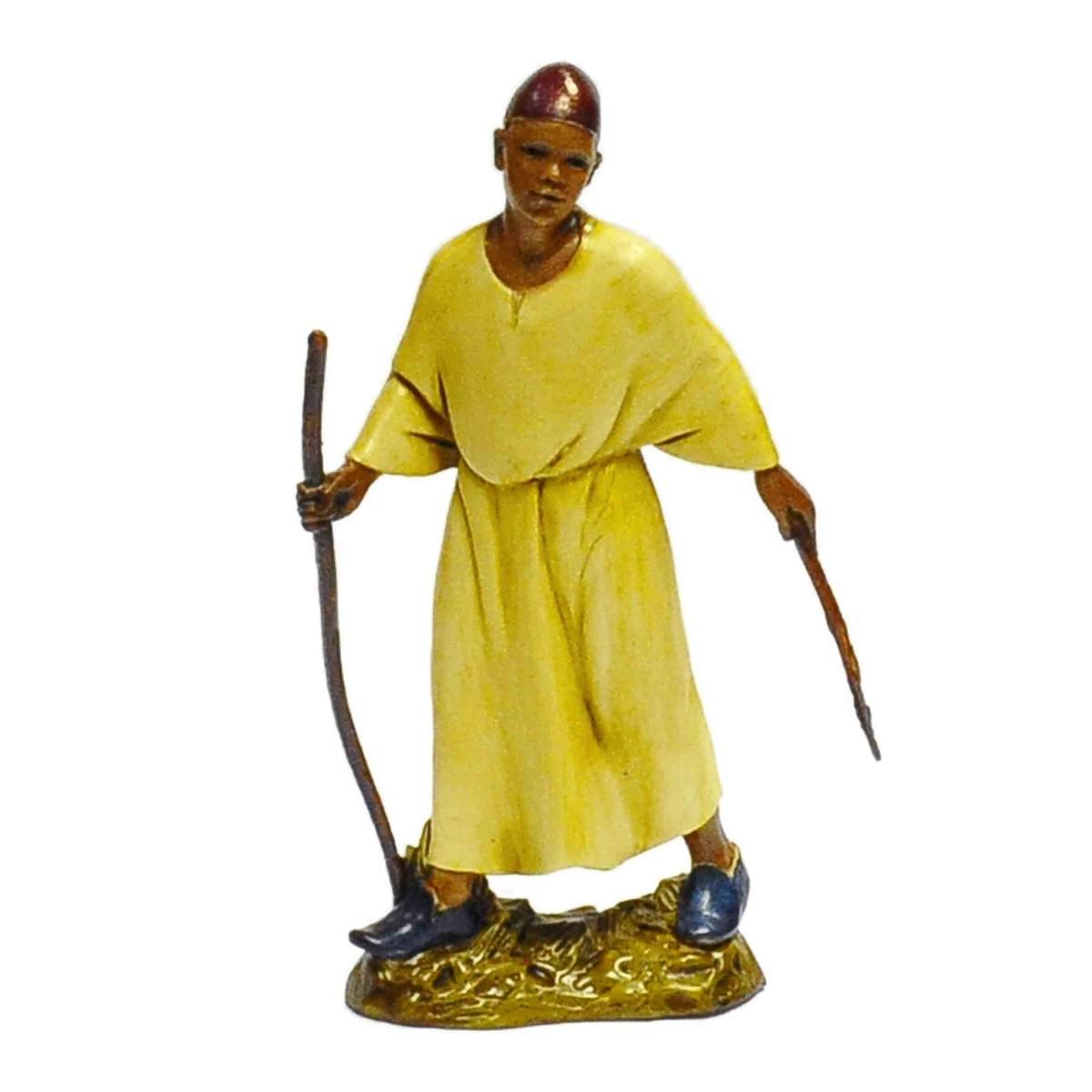 Statua presepe 12 cm arabo conducente