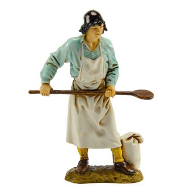 Statua presepe 12 cm pizzaiolo la pala