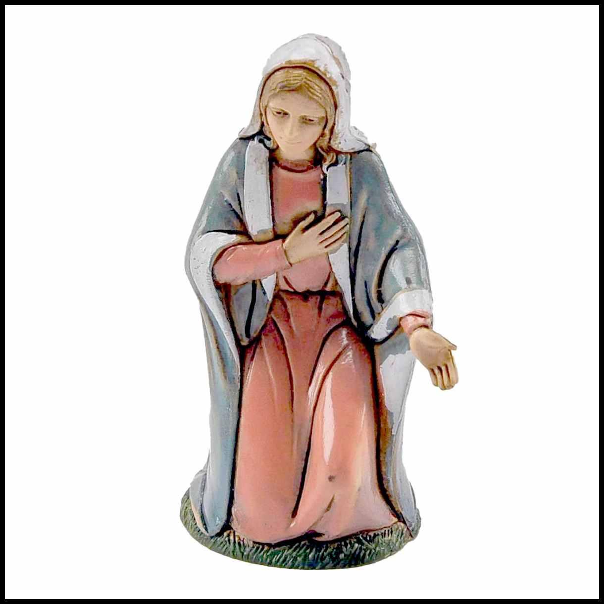Statua presepe 10 cm madonna inginocchiata