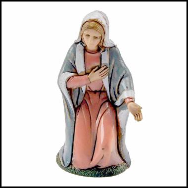 Statua presepe 10 cm madonna inginocchiata