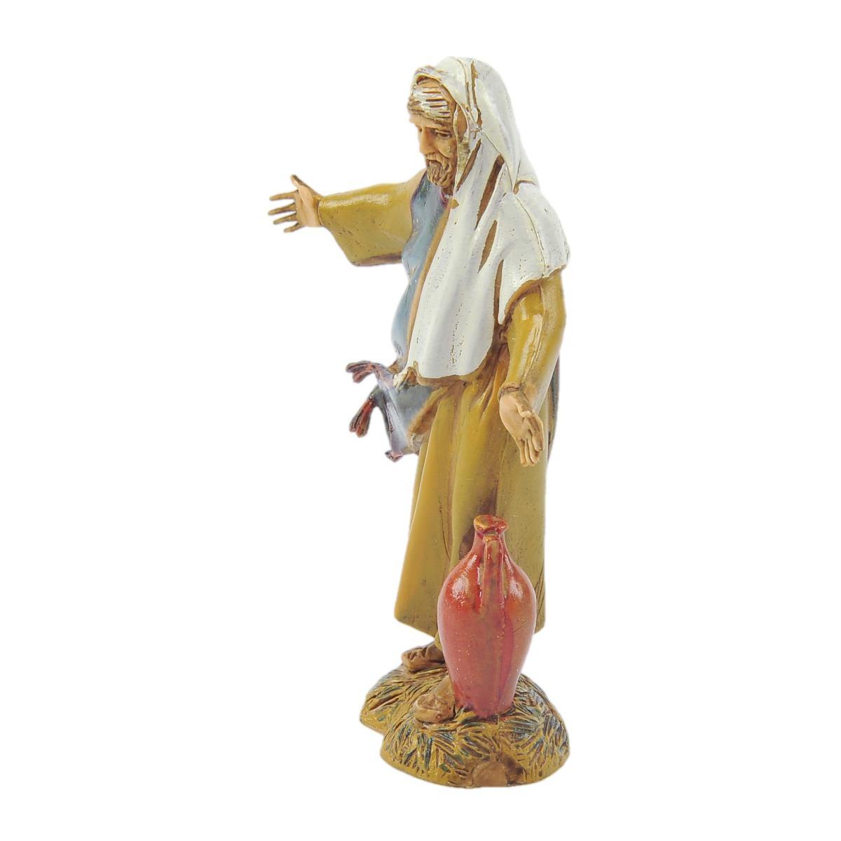 Statua presepe 10 cm uomo brocca