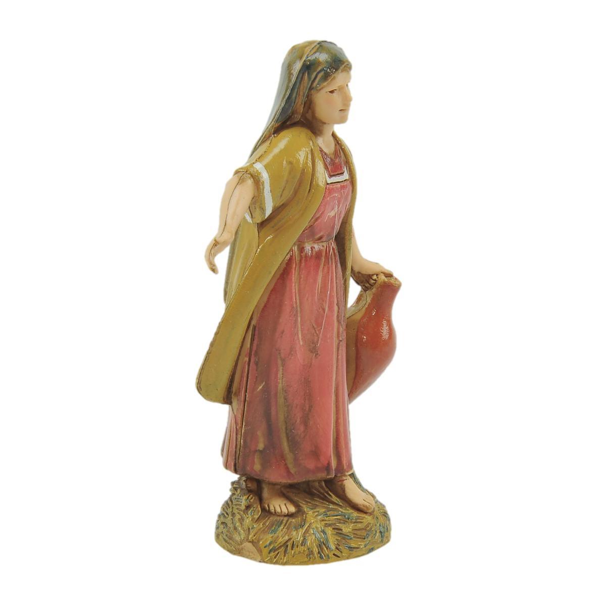 Statua presepe 10 cm donna brocca