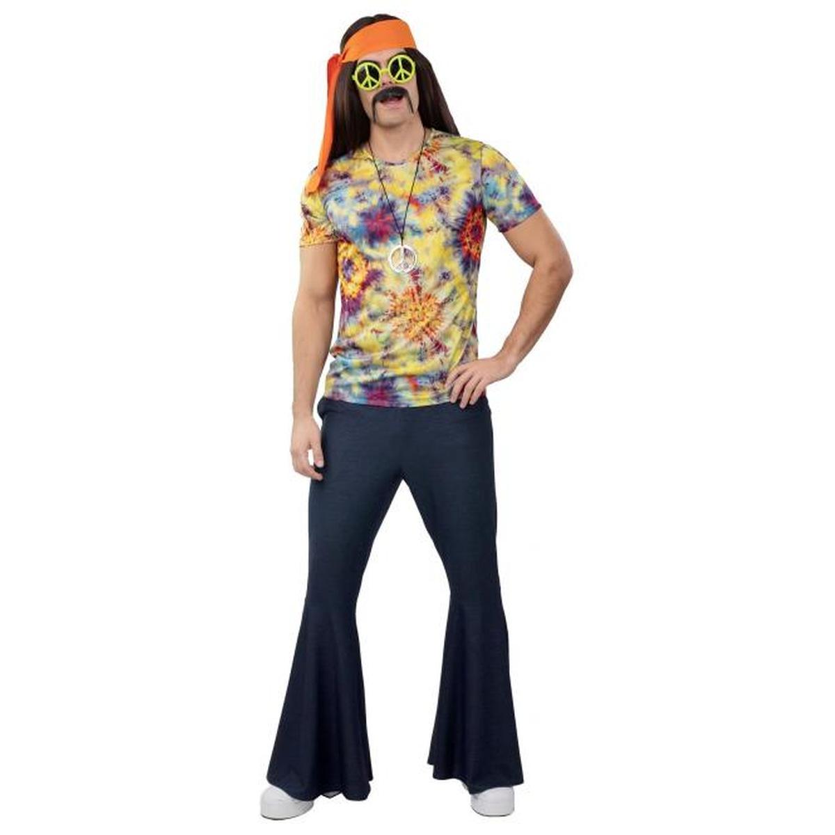 Pantaloni anni 70 campana colore jeans