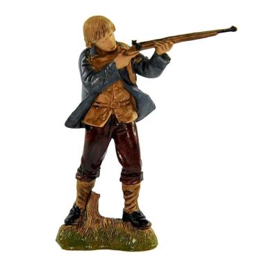 Statua presepe 10 cm cacciatore fucile