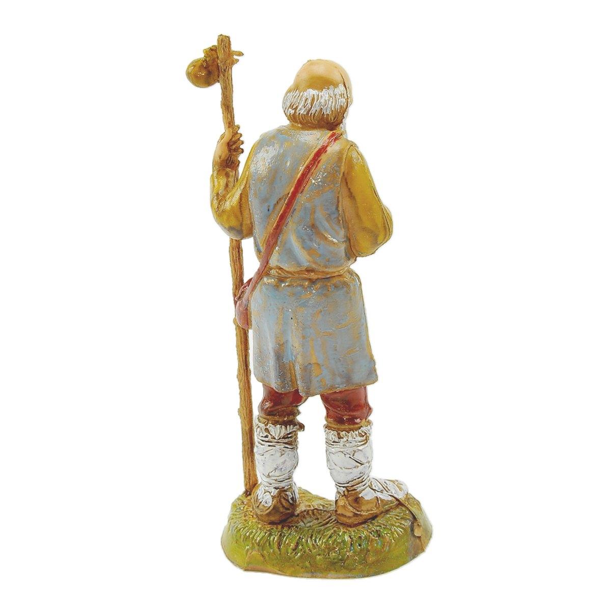 Statua presepe 10 cm vecchio bastone