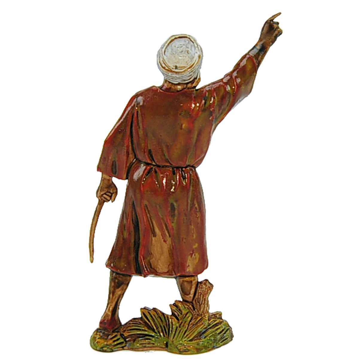 Statua presepe 8 cm conducente bastone
