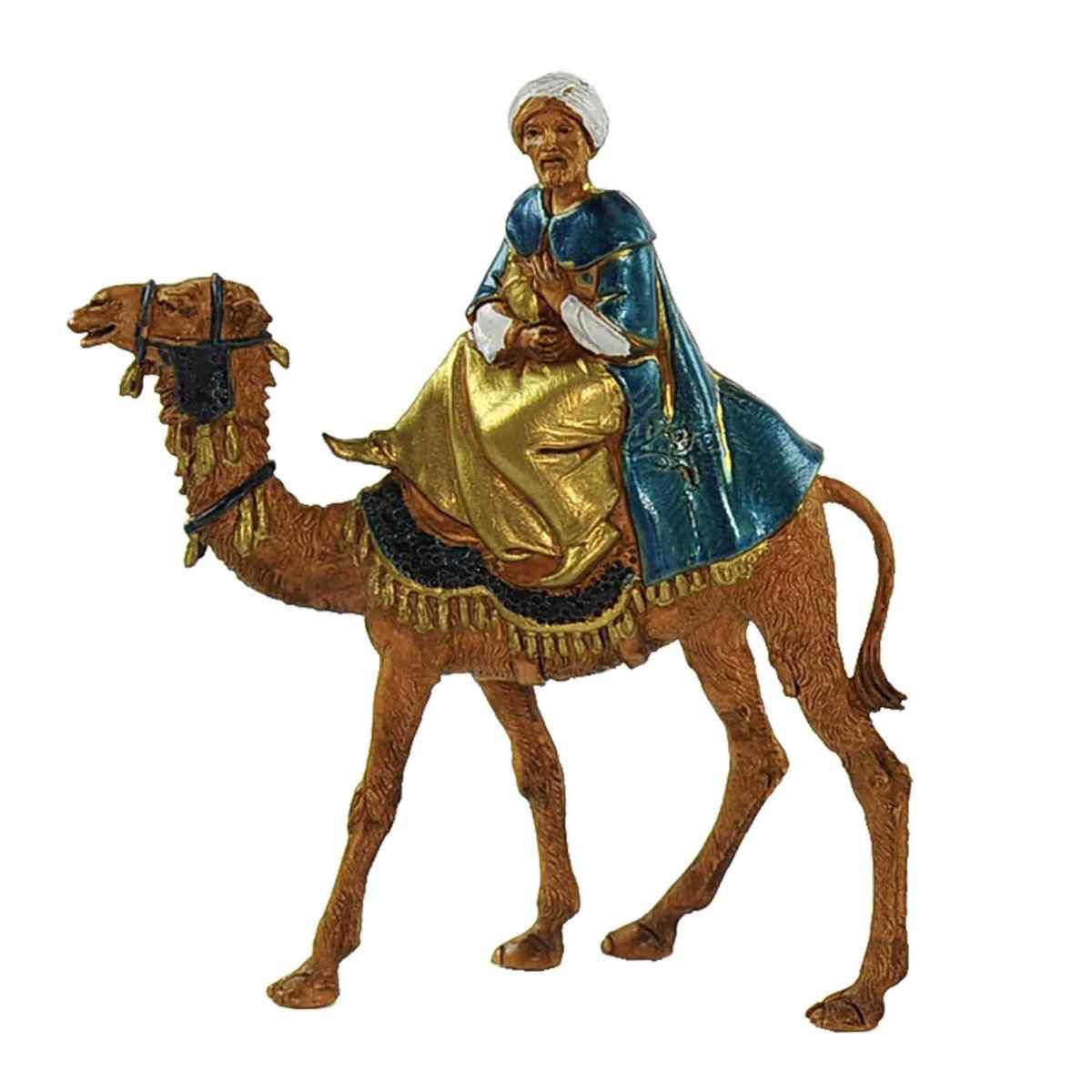 Statua presepe 8 cm re magi cammelli