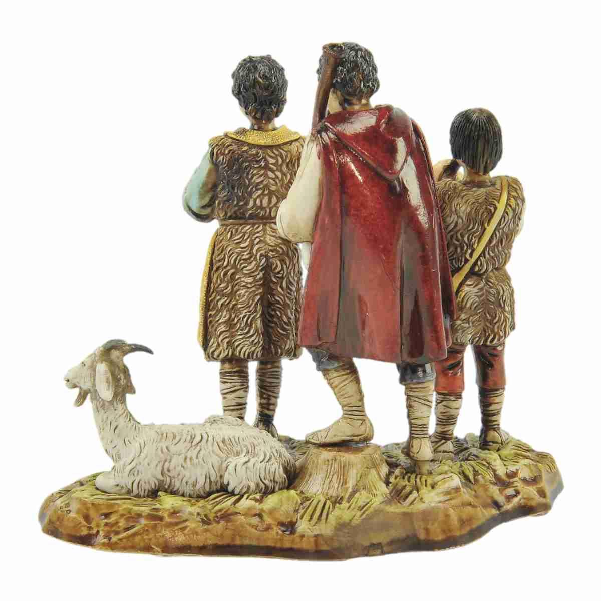 Statua presepe 10 cm gruppo musicanti pecora
