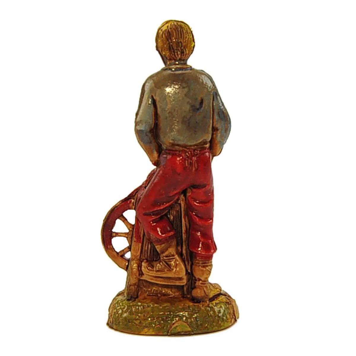 Statua presepe 6 cm arrotino banco da lavoro