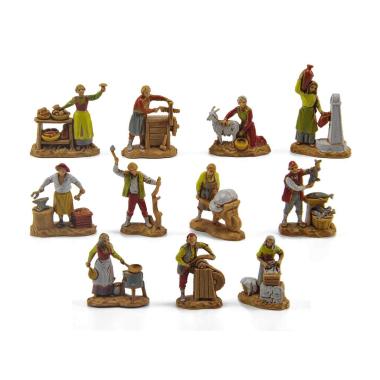 Statue presepe 3.5 cm mestieri