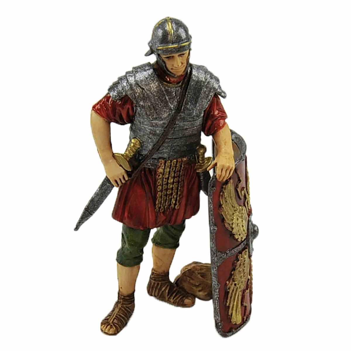 Statua presepe 13 cm soldato romano scudo
