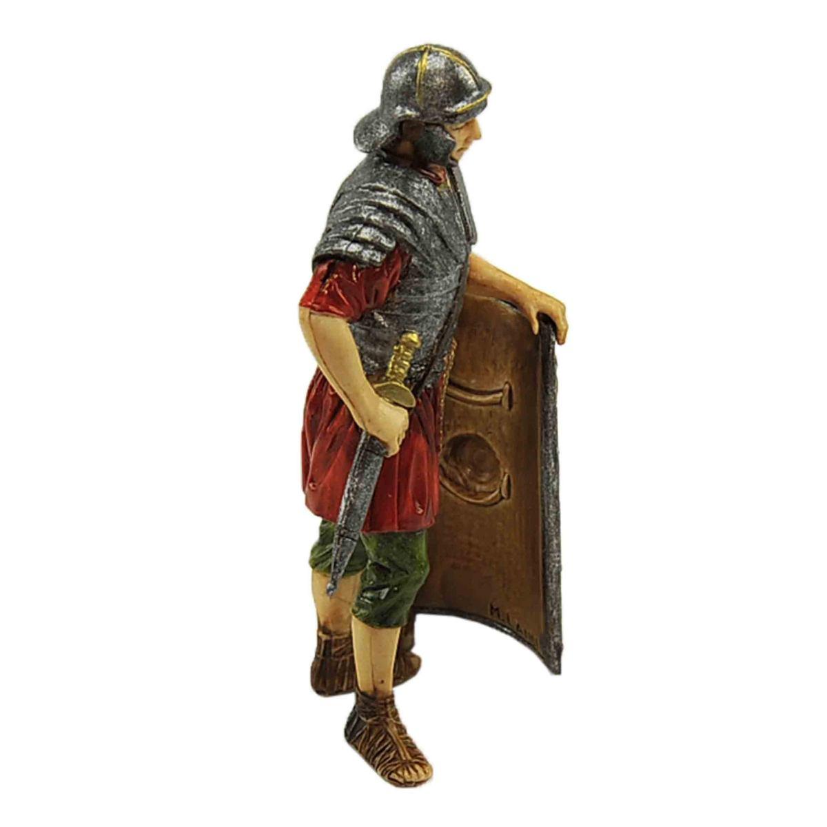 Statua presepe 13 cm soldato romano scudo